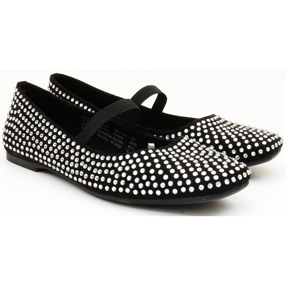 Scoop Women’s Size 9 Studded Mary Jane Ballet Flats Comfort Memory Foam‎ Elastic